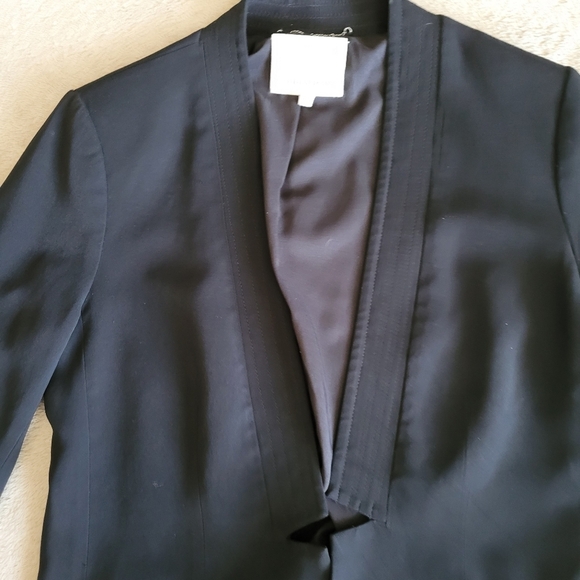 Rebecca Taylor open front black blazer size 4 - Picture 6 of 15